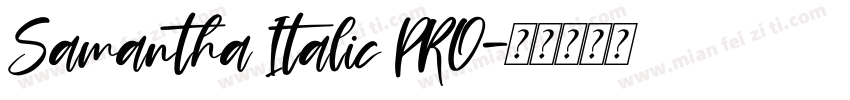 Samantha Italic PRO字体转换